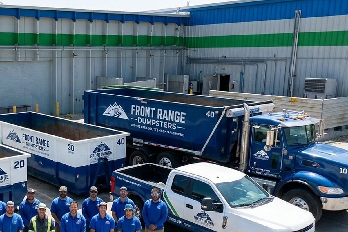 40 Yard roll-off dumpster from Front Range Dumpsters