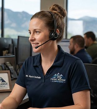 Mel, Dispatch Coordinator at Front Range Dumpsters