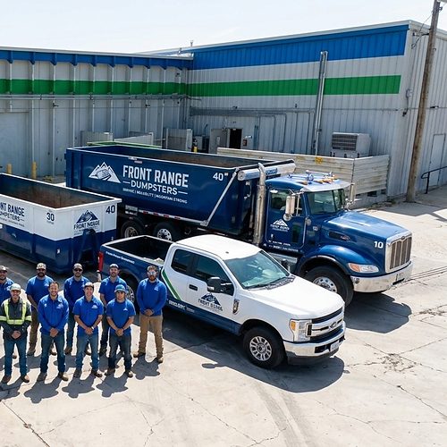 Front Range Dumpsters hauls the dumpster away